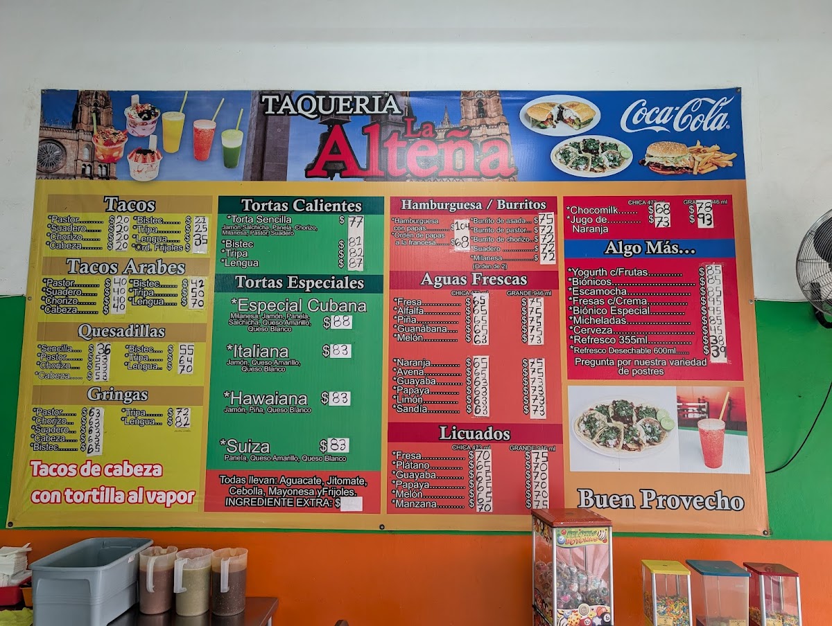 La Alteña Taquería Menu - Image 1